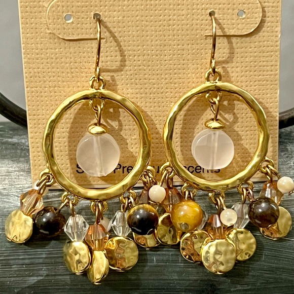 Lauren Ralph Lauren Women’s Textured Metal Hoop Earrings - Picture 7 of 13